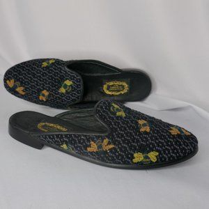 Larkspur Collection: Tapestry Bee Slide Mules